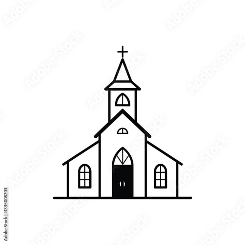 church icon vector ilustration