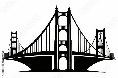 golden gate bridge silhouette