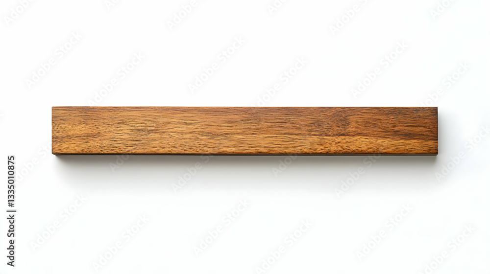 Thin wooden frame mock up isolated on white background Thin wooden frame mock up isolated on white background