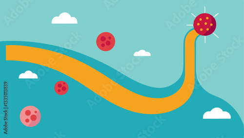 Nutrient Pathways A visual representation of nutrient pathways in the skin where nanoparticles travel through resembling little roads leading to skin cells.