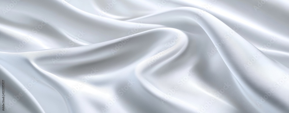 Fototapeta premium Smooth White Fabric Drape (1)