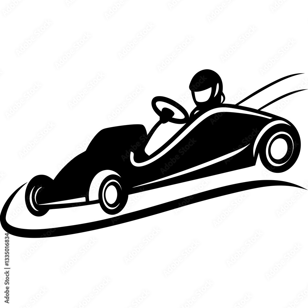 Obraz premium racing car vector illustration