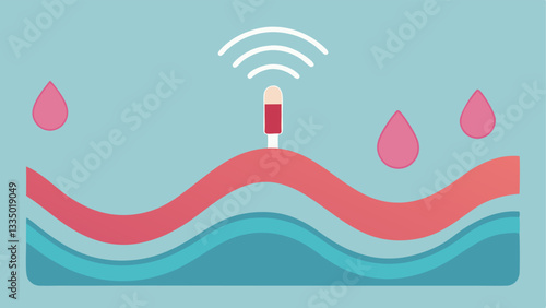 Radiofrequency Treatment A skin treatment device emitting gentle waves indicating how it helps stimulate collagen production and tighten skin.