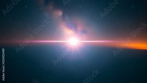 abstract space background with light