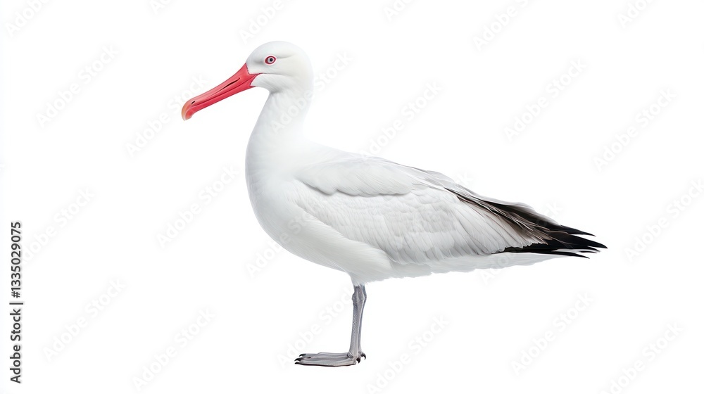 Obraz premium Stunning White-Faced Storm-Petrel: A Close-Up Profile