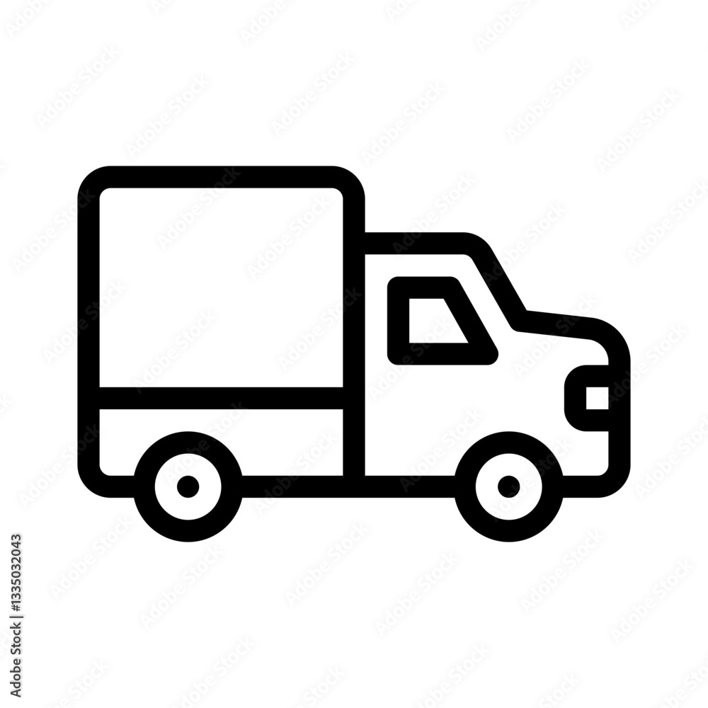 delivery truck line icon delivery truck line icon