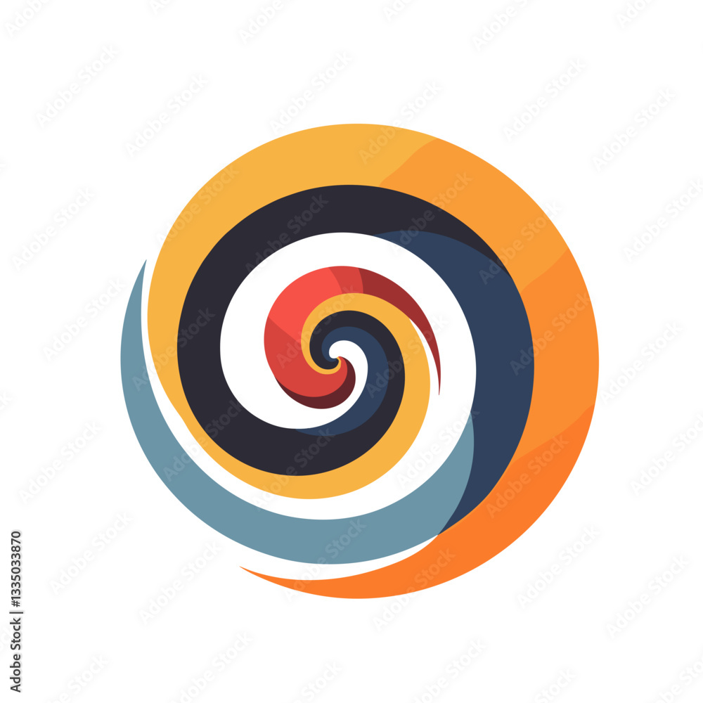 Geometric Brutalis Spiral Design, Digital Art, Vibrant Colors, Modern Concept Geometric Brutalis Spiral Design, Digital Art, Vibrant Colors, Modern Concept