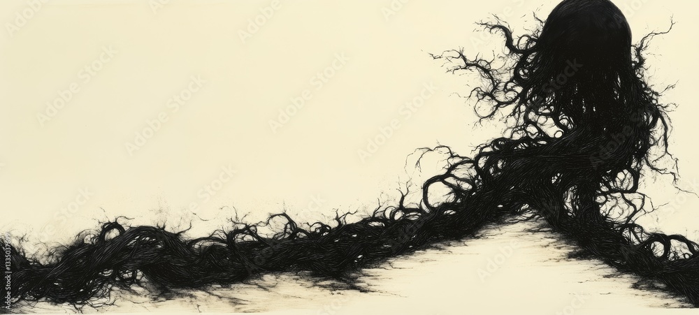 Fototapeta premium Labyrinthine Path, Psychotic Disorders