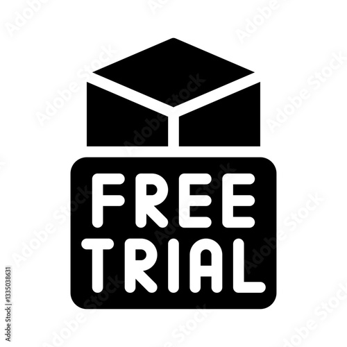 free trial glyph icon