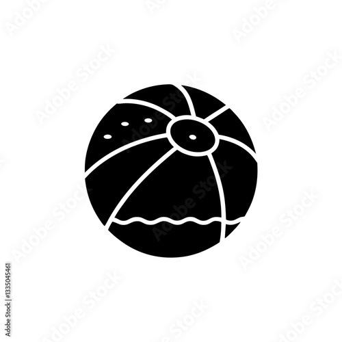 creative details Beach Ball Icon vector illustration