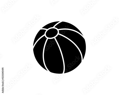 creative details Beach Ball Icon vector illustration