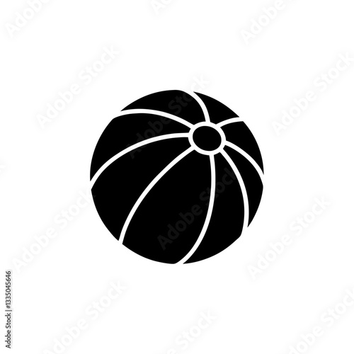 creative details Beach Ball Icon vector illustration