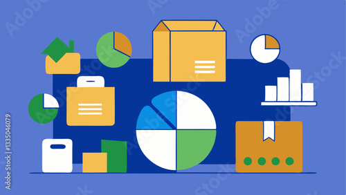 Packaging Waste Statistics An infographicstyle that summarizes the amount of waste generated from ecommerce with visual elements like pie charts and icons of cardboard