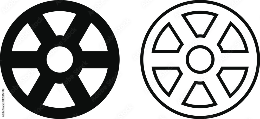 tire icon in flat and line trendy style set. isolated on transparent background tire icon in flat and line trendy style set. isolated on transparent background