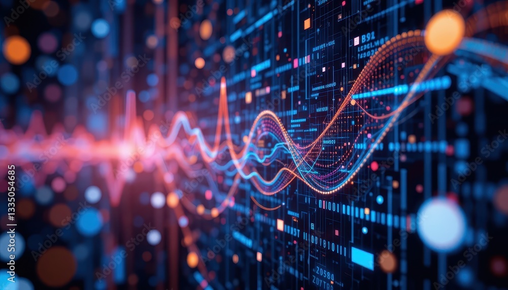 Data visualization waves digital realm graphic design tech environment abstract viewpoint Data visualization waves digital realm graphic design tech environment abstract viewpoint
