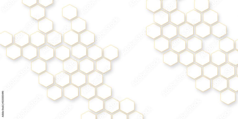 Abstract white vector wallpaper with hexagon grid, clear pattern abstract background hexagon white, futuristic abstract honeycomb mosaic white background, glowing white hexagonal background. Abstract white vector wallpaper with hexagon grid, clear pattern abstract background hexagon white, futuristic abstract honeycomb mosaic white background, glowing white hexagonal background.