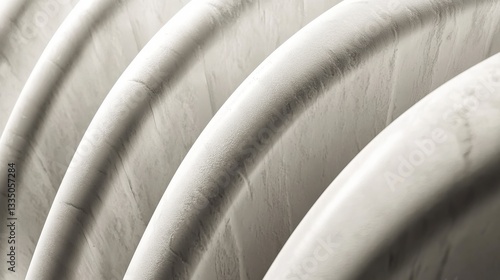 Abstract Architectural Design: Smooth, Elegant Curves and Textures