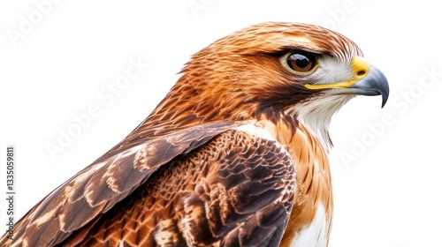 Majestic Red-tailed Hawk Profile: A Close-Up of a Raptor