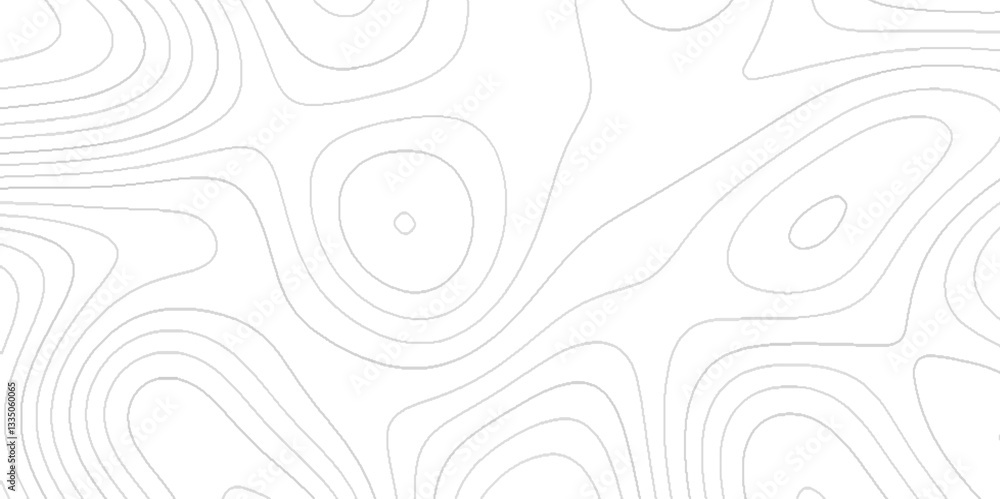 Topographic map background geographic line map, Panorama view gradient multicolor wave curve lines banner design, topographic map lines on white background. Topographic map background geographic line map, Panorama view gradient multicolor wave curve lines banner design, topographic map lines on white background.