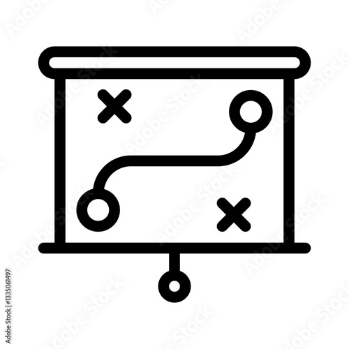 strategy line icon