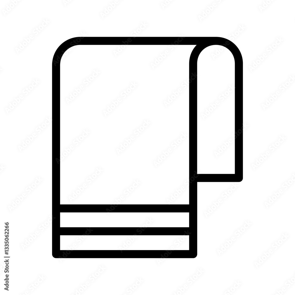 Towel Icon, for mobile concept and web design. vector illustration Towel Icon, for mobile concept and web design. vector illustration