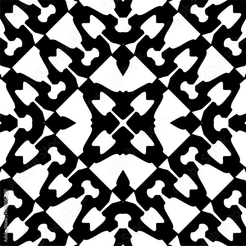 Black pattern, Abstract texture for fabric print, card, table cloth, furniture, banner, cover, invitation, decoration, wrapping. Repetition pattern.