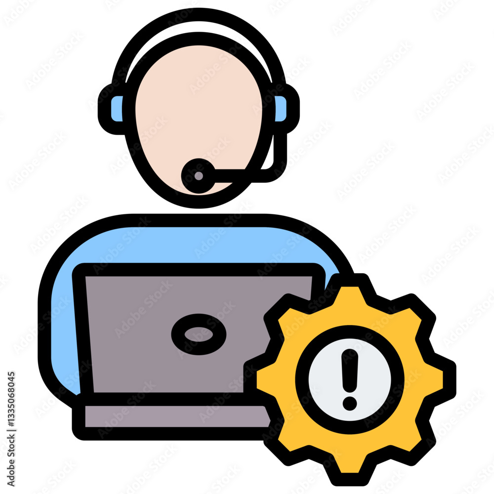 Fototapeta premium Crisis Communication Icon