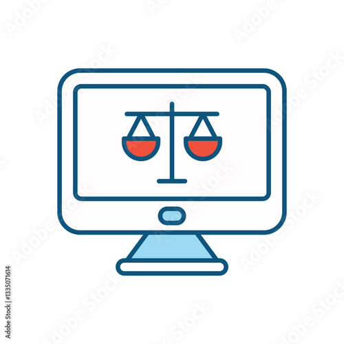 Law vector icon