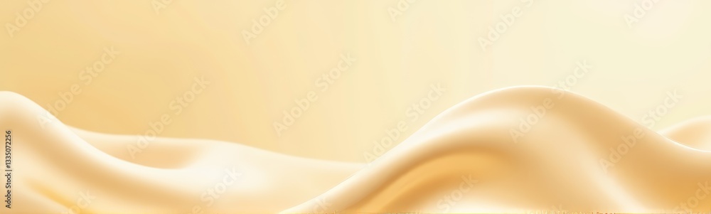 Soft golden silk fabric draping elegantly, luxury and comfort Soft golden silk fabric draping elegantly, luxury and comfort