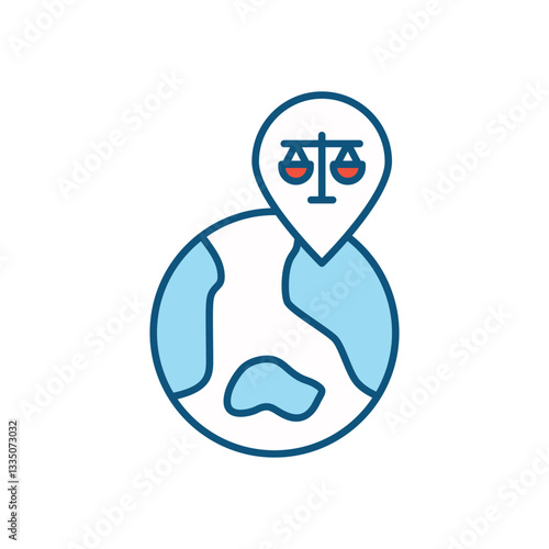 Global Laws vector icon