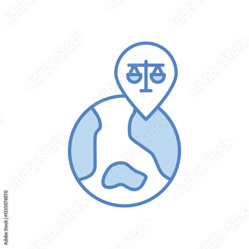 Global Laws vector icon