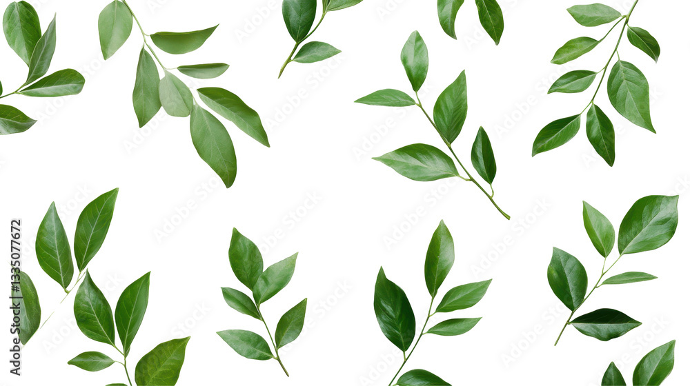 A vibrant collection of green leaves on a dark background, showcasing various shapes and sizes. A vibrant collection of green leaves on a dark background, showcasing various shapes and sizes.