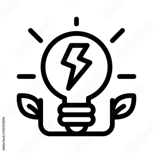 biomass line icon