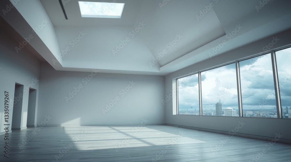An empty room. An empty room.