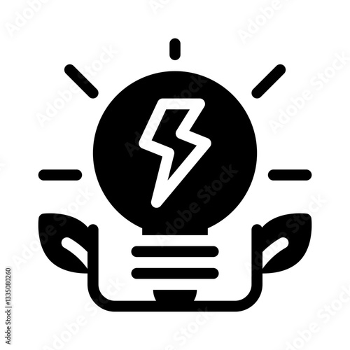 biomass glyph icon