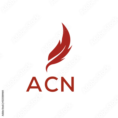 ACN creative minimalist letter logo.