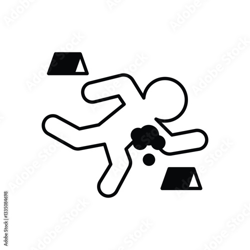 Crime Scene vector icon