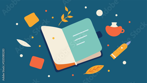 Memorable Recipe Book An open wellloved recipe book with handwritten notes and sticky tabs alongside ingredients tered around evoking nostalgia for home cooking and family