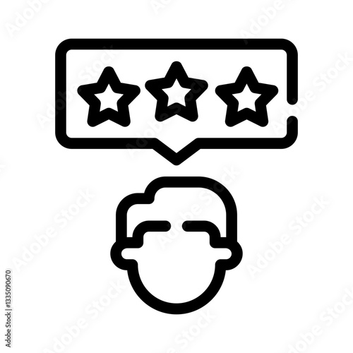 review count line icon