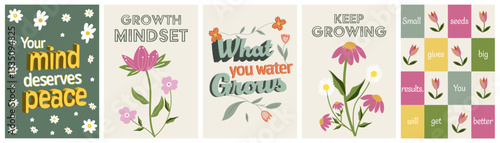 Wall art posters, mental health posters, positive affirmation posters, self care posters, floral wall art. Affirmation wall art, stickers, motivation posters. Printable art 