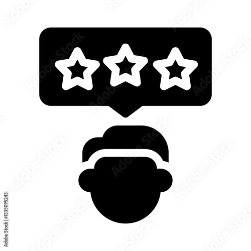 review count glyph icon