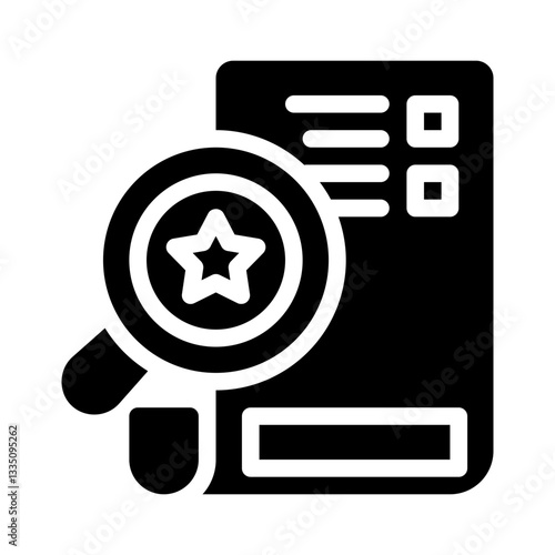 review summary glyph icon