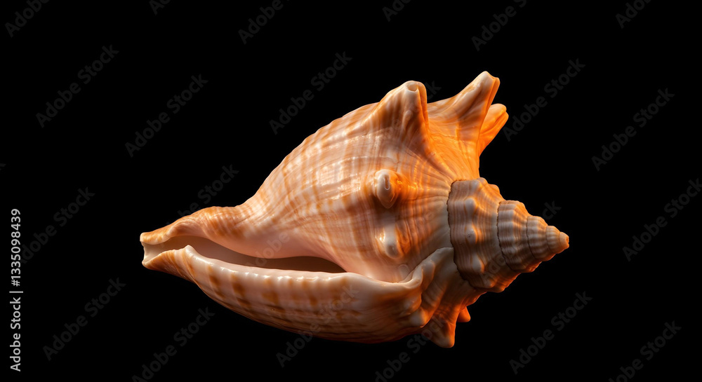 A large seashell with soft pink and ivory hues create with ai A large seashell with soft pink and ivory hues create with ai