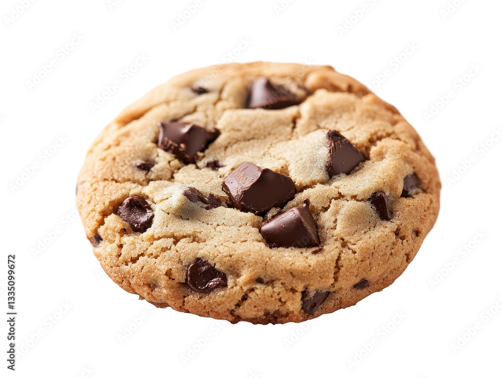 Isolated Chocolate Chip Cookie Isolated Chocolate Chip Cookie