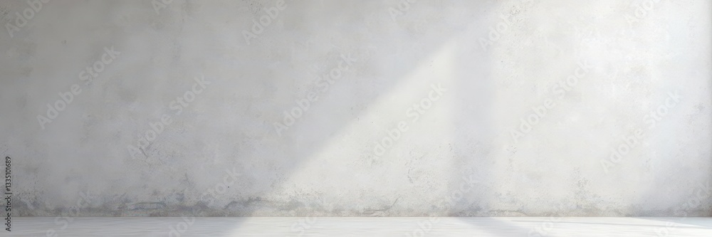 Obraz premium Smooth, light gray concrete wall; subtle variations in tone , blank, abstract