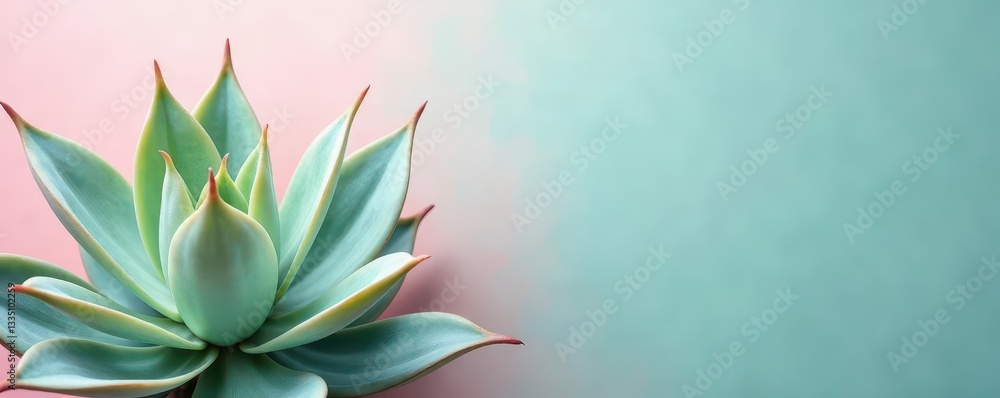 Soft pastel agave leaf backdrop, trendy design element, graphic, design Soft pastel agave leaf backdrop, trendy design element, graphic, design