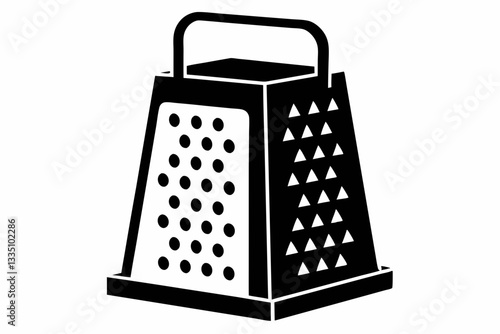 electric cheese grater line art silhouette vector illustration