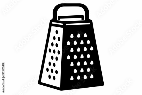 electric cheese grater line art silhouette vector illustration