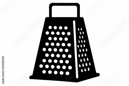 electric cheese grater line art silhouette vector illustration