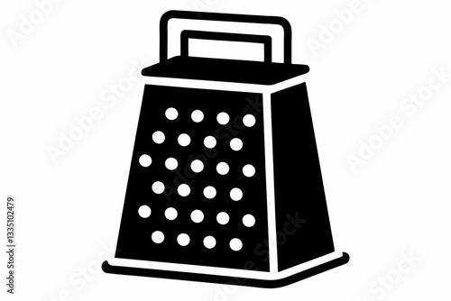 electric cheese grater line art silhouette vector illustration